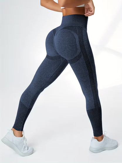 High-Waist Sport Leggings, Bauchkontrolle Kompressions Yoga Hosen