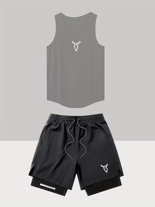 Herren Sport-Tanktop und Shorts Set